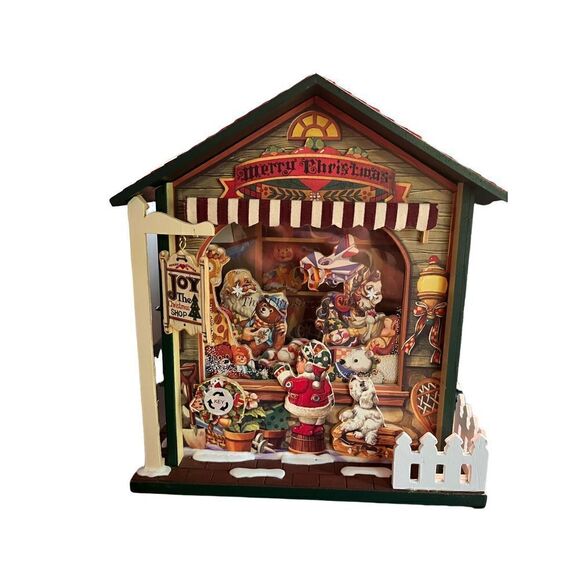 Christmas Musical wooden house.